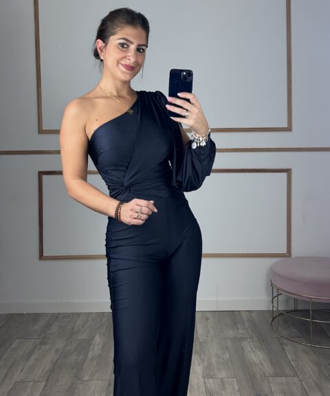 MONO UNA MANGA NUDO AZUL MARINO