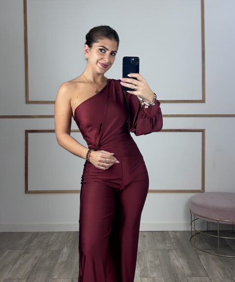 MONO UNA MANGA NUDO BURDEOS